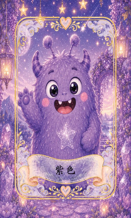 小小元辰宮™情緒探索卡・紫色