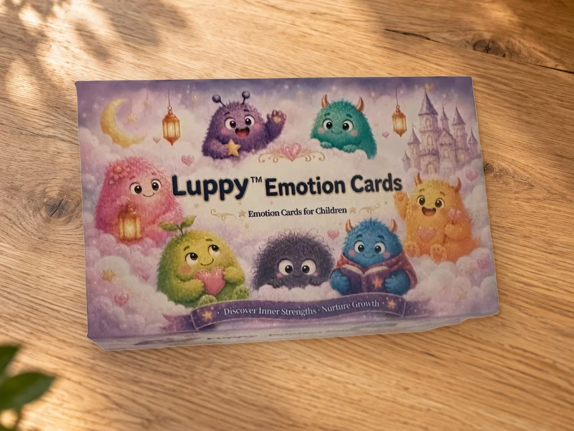Luppy's World Children's Emotional Exploration Cards: the box