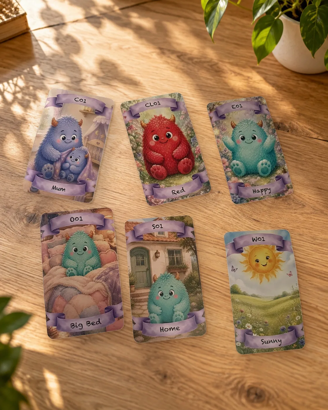 Luppy™ Emotion Cards: one card from each of the six groups